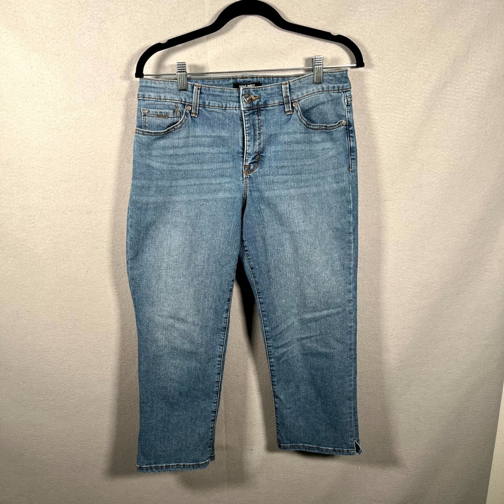 Nine West Jeans Chrystie Capriโ Womens 32 Blue Denim Medium Wash Everyday Wear